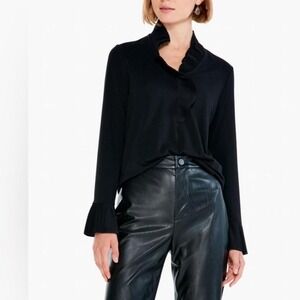 long sleeve collar top